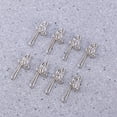 thumbnail image 4 of 100 Crochets de Rideaux en Métal Accessoires de Rideaux Ruban d'En-tête de Rideaux en Métal (Argent), 4 of 9