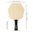 thumbnail image 5 of Table Tennis Racket Wood Baseboard Pingpong Racket Bottom Plate Table Tennis Racket Bat Base Easy to Use, 5 of 12
