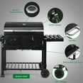thumbnail image 4 of Outdoor Garden Heavy-Duty Oversize Charcoal Grill Liftable Barbecue Backyard, 4 of 6