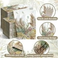 thumbnail image 6 of 200 Pieces  Leaves Decorative Paper Napkins Floral Guest Napkins Tan Leaf with Floral Paper Hand Towels for Bathroom Disposable Hand Towels for Baby Shower Holiday Party Supplies, 6 of 14