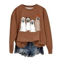 thumbnail image 4 of RKSTN Sweatshirt for Women Halloween Pull Col Rond Imprimé Ample Manches Longues Sweat-Shirts, Tenues d'Automne, 4 of 4