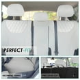 thumbnail image 4 of For 2019–2023 Hyundai Santa Fe FH Group Custom Fit Neoprene Waterproof Car Seat Covers - Rear Set Solid Gray, 4 of 5