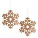 thumbnail image 3 of Design Imports CAMZ38017 Hanging Foam Snowflake, Gold - Set of 2, 3 of 5