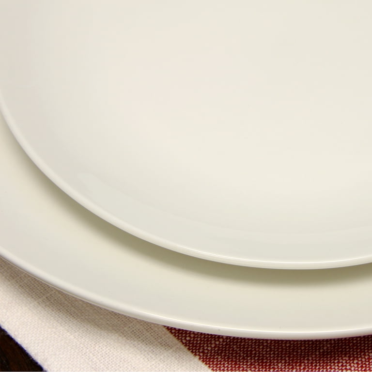 Plain white 2024 dinner set