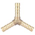 thumbnail image 2 of Conector de púas para manguera de 3 vías en Y de latón, accesorio de unión para aire, agua, Gas OD (6mm, 4 Uds.), 2 of 8
