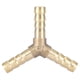 thumbnail image 2 of Brass Y 3-Way Hose Barbed Connector Joiner Fitting Air Water Gas OD (6mm,4pcs), 2 of 5