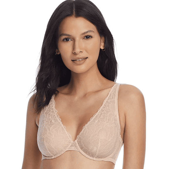 NEARLYNUDE Nectar The Poppy Lace Underwire Plunge Bra, US 34D, UK 34D, NWOT