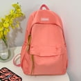 thumbnail image 3 of Nylon Fashion Backpack Casual Candy Color Solid Color Shopper Bag (Green), 3 of 5