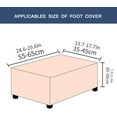 thumbnail image 5 of Printed Storage Ottoman Slipcover, Stretch Stool Cover Footrest Sofa Slipcovers Rectangle Footstool Protector Covers 24-25.6in, 5 of 7