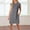 #115-Gray, variant on Wowcloth Women's Knee-Length Dress, Solid Color Round Neck Sleeveless Slit Casual Loose Pocket Dress