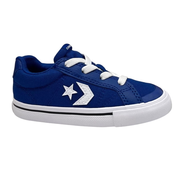Converse Toddler Boys Slip-on Sneaker Sz 9 Royal Blue-White Canvas Casual Shoes