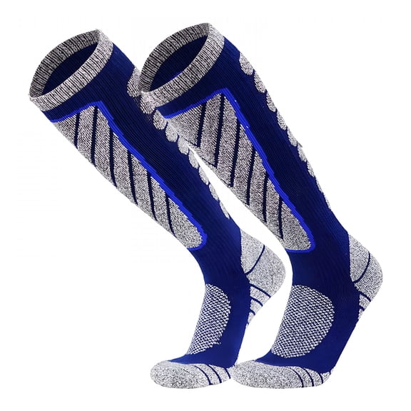 OQRKI Ski Socks Women Men, Extra Thick Warm Snow Winter Skiing Socks Long Knee High Snow Snowboarding Skiing Socks, Outdoor Sports Performance Socks