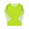 thumbnail image 6 of Summer 3/4 Sleeve Shirts for Teen Girls Raglan Gradient Color Block Crewneck T Shirts Fashion Casual Cute Y2K Kids Toddler Clothes Tween Tee Shirts Fall Outfits, Size 4-15, 6 of 7