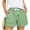 Green, variant on Admvng Striped Shorts for Women Drawstring Waist with Side Pockets Everyday & Vacation Wear