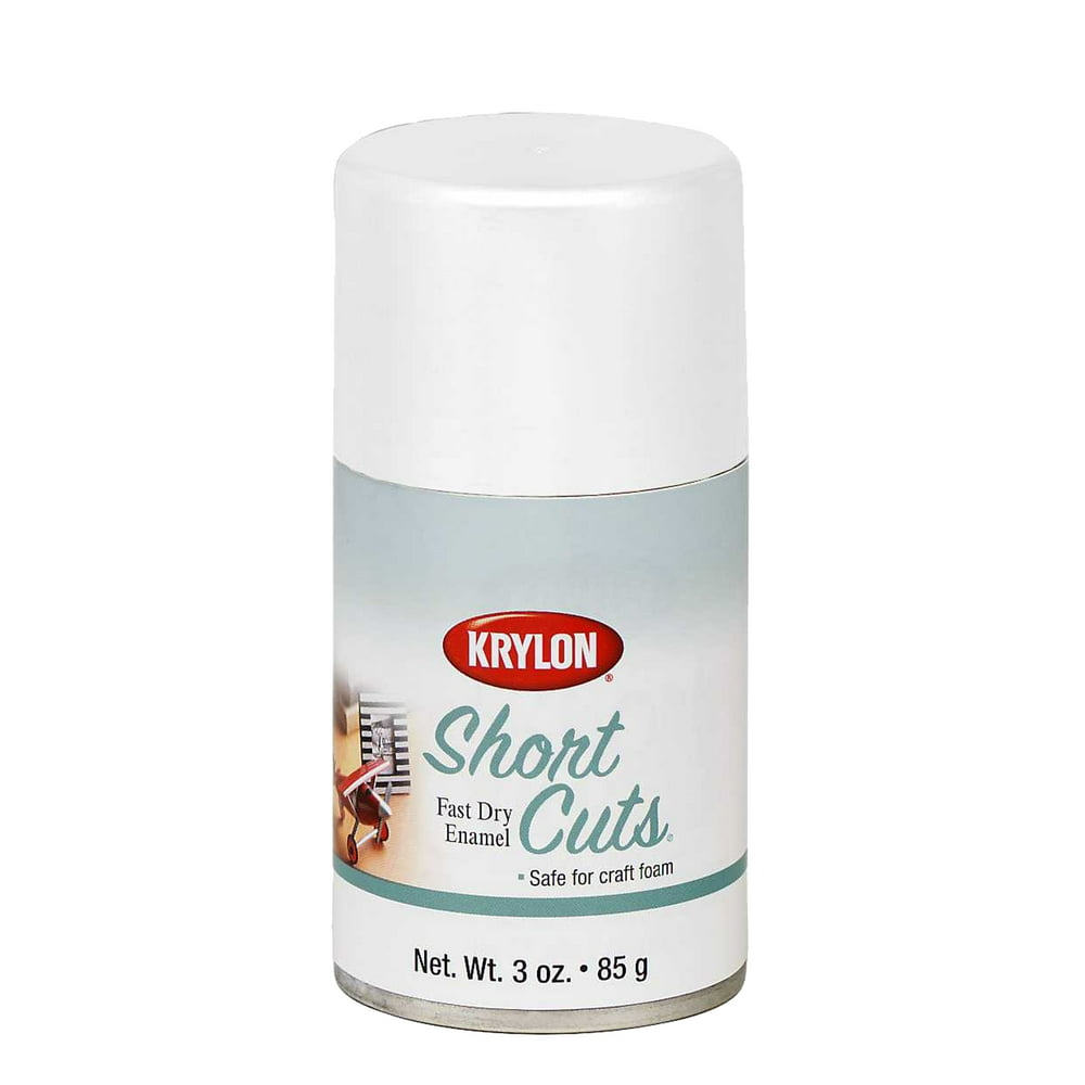 Krylon Short Cuts Spray Paint, Flat White