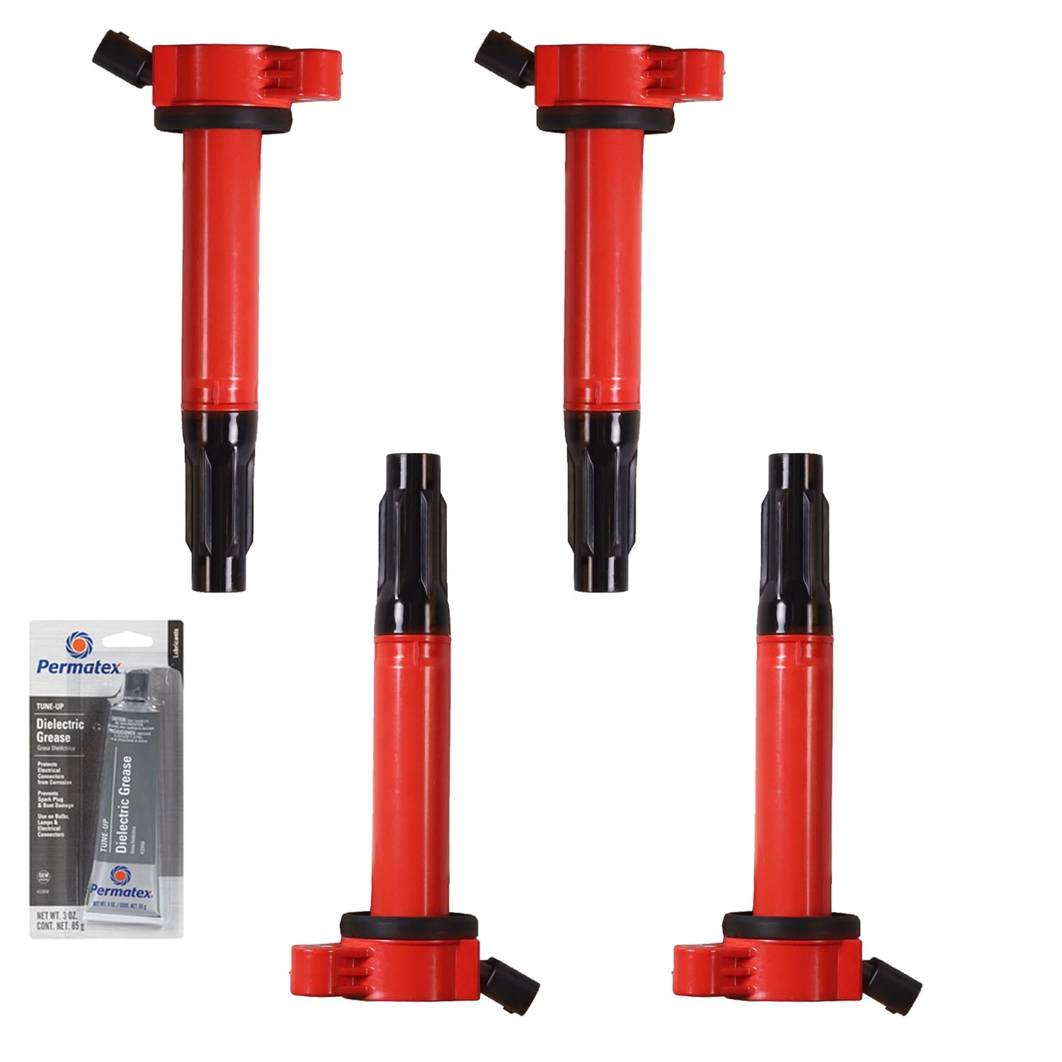 4 Energy Ignition Coils and Tune Up Grease Compatible with Scion tC
