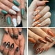 thumbnail image 5 of Uñas postizas de almendras FloreceBien Uñas prensadas de almendras Puntas de uñas de almendras preformadas para una cobertura total Uñas de almendras acrílicas Uñas postizas francesas para, 5 of 5