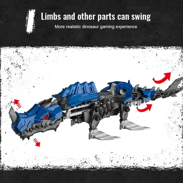 Montar dinosaurios mecánicos de juguete, modelo electrónico de Animal que camina, juguete móvil DIY para niños, regalo educativo para niños
