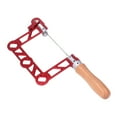 thumbnail image 1 of Red Mini Hand Saw U Shape Wooden Handle Coping Saw Mini Woodworking Hand Saw for Jewelry Making, Woodworking, Metalworking, Crafts, 1 of 7