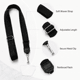 thumbnail image 3 of Black Phone Lanyard Neck Lanyard Wrist Strap with Patch Works with All Smartphones Cases Drop Protection 2 Pack, 3 of 5