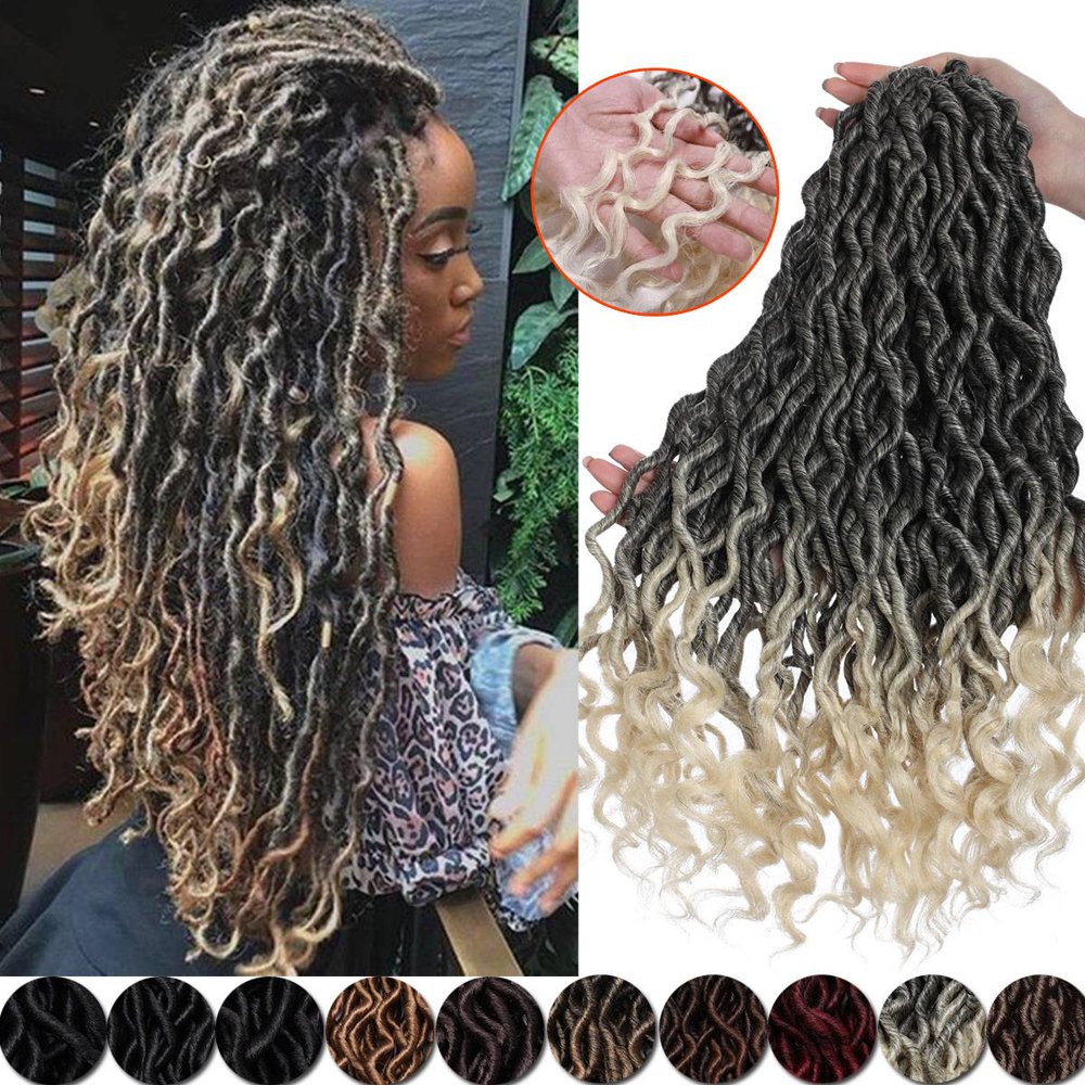 SEGO Goddess Faux Locs Crochet Hair Braids Synthetic Braiding Hair Deep