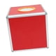 thumbnail image 5 of Urna para boletas, urna para lotería, suministros para rifa, cuadrada, multifuncional, roja, para la comunidad, para guardar boletos, caja para juegos 20 centímetros, 5 of 10