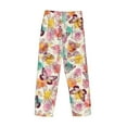 thumbnail image 5 of Xecao Butterflies and Roses Men's Straight Lounge Pajama Pants: The Ultimate in Comfortable Sleepwear, 5 of 9