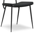 thumbnail image 4 of Simpli Home Hayley Dining Chair (Set of 2) in Black Vegan Faux Leather, 4 of 10