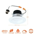 thumbnail image 4 of HALO LT 4 inch Indoor/Outdoor Recessed LED Retrofit Trim Can Light, 5 CCT 2700K/3000K/3500K/4000k/5000K - LT4069FS1EWHR, 4 of 9