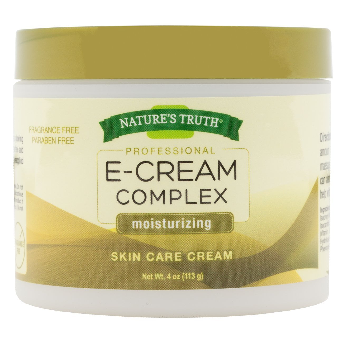 Nature's Truth Professional E-Cream Moisturizing Skin Care Cream, 4 Oz. Walmart.com