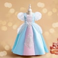 thumbnail image 7 of Youmylove Children Dress Vintage Court Girls Dress Puffed Sleeve Princess Long Dresses Performance Party Clothes Child Playwear, 7 of 7