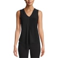 thumbnail image 1 of Anne Klein Blusa sin mangas para mujer, color negro, grande, 1 of 1