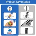 thumbnail image 4 of Bouteille d'Eau Isolée pour Enfants en Acier Inoxydable avec Paille en Silicone 430ml Gobelet avec Poignée et Bandoulière Réglable, 4 of 8