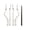 4PCS(Wand), variant on Ghost Halloween Flameless Taper Candles with Remote, Battery Operated with Remote Timer Set of 2 White LED Taper Candles Real Wax 3D Wick Long Lasting Spooky Dinner Indoor Decor (4PCS)