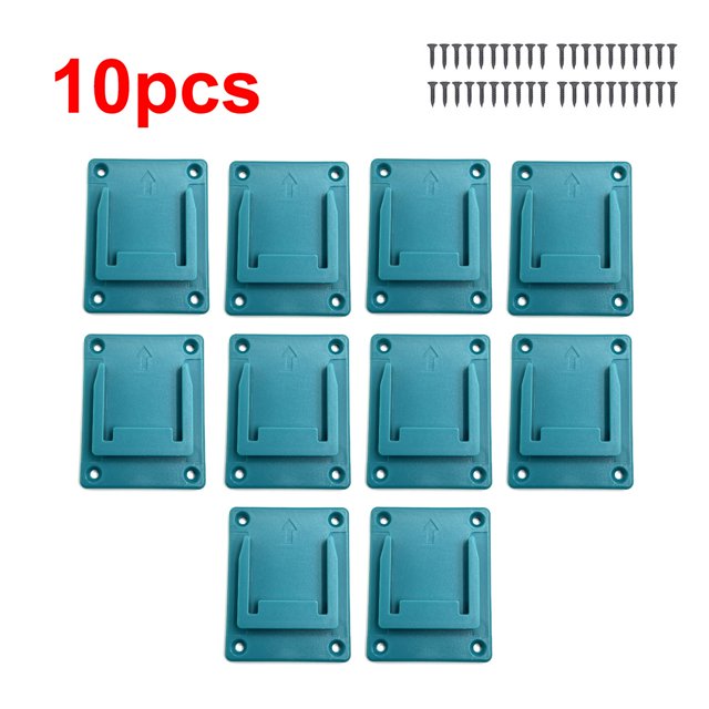 10Pzas Soportes de Herramientas Soportes de Batería Montaje para Ma*kita&Bos*ch Herramienta de Taladro de Batería de 18V con y 20/40 Tornillos para Herramienta Eléctrica (sin Batería)