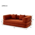 thumbnail image 2 of Miekor Furniture Floor Couch,Compressed Sofa,Convertible Floor Sofa Bed with Convertible Blanket Pillow,Enhanced frame stability,Comfy Couch Lounge Sleeper Bed,for Living Room Bedroom MK3708, 2 of 5