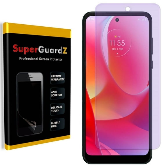 [2-PACK] For Motorola Moto G Power (2022) - SuperGuardZ Anti Blue Light [Eye Protection] PET Film Screen Protector, Anti-Scratch, Anti-Bubble