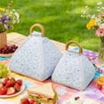 thumbnail image 4 of Outdoor Packable Picnic Blanket with Zipper, 2-in-1 Tote Beach Picnic Blanket & Insulated Cooler Bag, Waterproof Sandproof Thick Cushion Picnic Mat, for Hiking Camping Travel, 4 of 7