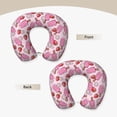 thumbnail image 3 of Xecao Strawberry Popsicle Print Memory Foam Cervical Neck Pillow Versatile U-Shaped Pillows for Home,Office,Camping,Travelling,Soft Washable Cover, 3 of 8