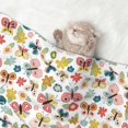 thumbnail image 2 of Disketp Butterfly Flowers Dog Blanket/Bed Cover for Dogs and Cats,Puppy Essentials-Small, 2 of 8