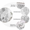 thumbnail image 3 of Grey Coastal Bathroom Shower Curtains with 12 Hooks Polyester Waterproof Shower Curtain for Stalls and Bathtubs Ocean Coral Starfish Shell Modern Sea Decorative Bathroom Privacy Curtain 36x72 Inches, 3 of 9