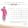 thumbnail image 5 of Doomiva Kids Girls 80s Hip Hop Tracksuit Long Sleeve Zip Up Top Jacket with Sweatpants Headband  Retro Disco Dancewear Blue 10-12, 5 of 5