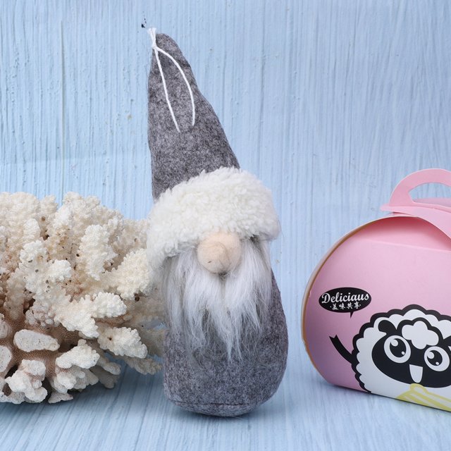 Juguete para niños, bonito dibujo animado, estilo navideño, árbol de Navidad, adorno colgante, decoración de muñecas