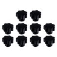 thumbnail image 1 of 10pcs Sturdy Plastic Clamping Nuts Knob Handle Star Knob Threaded Hand Knob, 1 of 8
