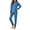 Blue, variant on Lovzfmll Loungewear Set for Boys & Girls, Colorblock Ribbed Top & Joggers, Soft Home Wear for Little Girls, 5-6 Years