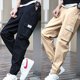 thumbnail image 2 of Pantalones De Carga Multibolsillo Para Hombre , Sueltos Casuales Deportivos De Color Sólido, 2 of 4