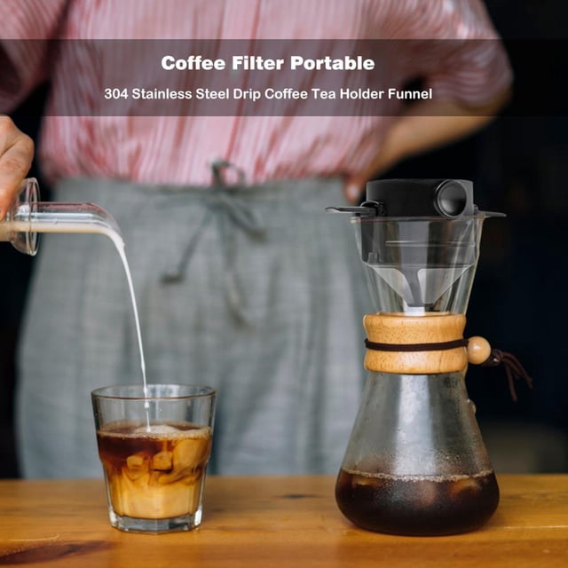 14 Uds Filtro de café reutilizable de acero inoxidable Ndcxsfigh