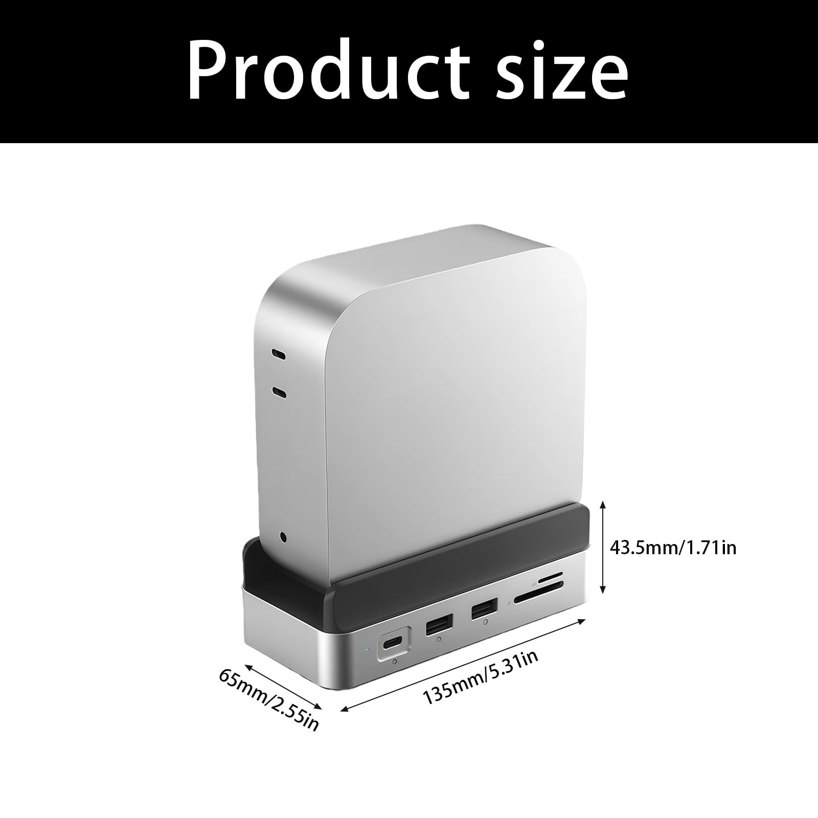 Multifunctional Docking Station for 8TB HDDs Storage 4K HDTV Output Gigabit Ethernet and PD100W Charging