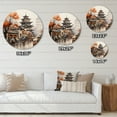 thumbnail image 4 of Designart "Silk Road China Art painting III" Cityscapes Oversized Wall Clock, 4 of 5
