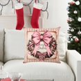 thumbnail image 5 of Hwkond Large Throw Pillows Christmas Pillow Cover Linen Material Exquisite Pattern Living Room Bedroom Decoration Pillow Cushion Cover,MulticolorC, 5 of 5